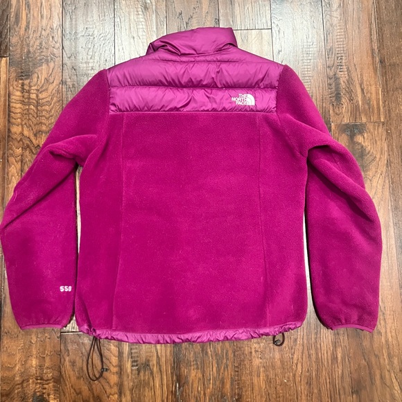 The North Face Fleece Puffer Jacket Women’s M Never Denali Pink 550 Goose Down - Picture 9 of 12